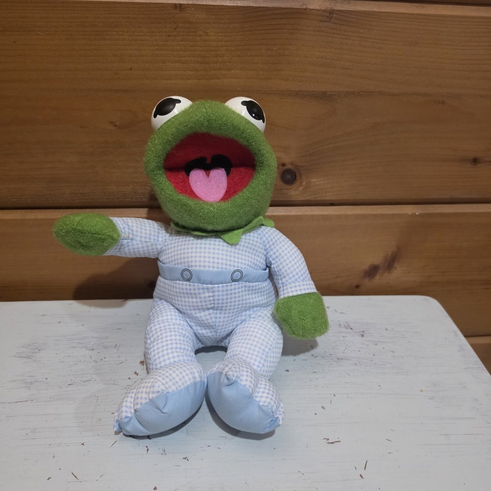 1984 Muppet Babies Kermit Plush Hasbro Softies Jim Henson Pampers Vintage F52
